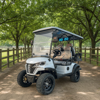 Le chariot de golf tout-terrain 4 places le moins cher avec feux de signalisation pour la patrouille aéroportuaire