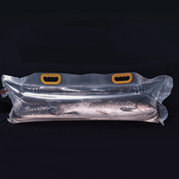 Bolsas frais air vivant poignée en plastique gonflable étanche expédition poisson crevettes emballage sacs de poisson vivant