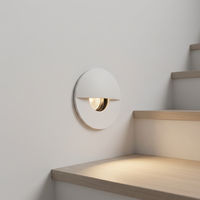 Projecteur mural LED blanc en aluminium anti-éblouissement encastré IP67 pour couloir et escalier, étanche intérieur/extérieur, haute fidélité des couleurs (CRI)