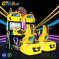 Machine de course Outrun à haute définition pour deux joueurs, machine de jeu d'arcade à pièces jaunes pour centre de jeux