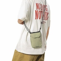Sac à bandoulière personnalisé avec logo, petit sac pour téléphone et clés, multifonctionnel, imperméable, doublure en nylon et polyester, style tendance, fermeture éclair