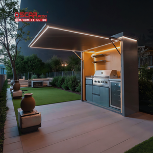 Ensemble de cuisine extérieure personnalisé en acier inoxydable 304 avec portes pliantes, sans formaldéhyde, pour jardin, patio et cour arrière - Product Image 1
