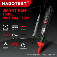 Habotest HT122/HT121 pena cerdas Digital, Multimeter presisi tinggi antibakar sepenuhnya identifikasi otomatis