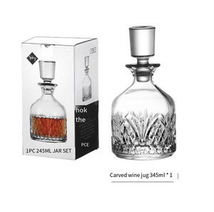 Juego de Copas Decantadoras de <span class=keywords><strong>Vino</strong></span> de Cristal Apilables, Estilo Vintage, 300ml de Capacidad, Prensadas a Máquina, para Fiestas - Product Image 3