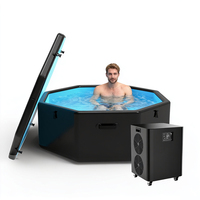 ICEMEND grand pliable Portable huit coins gonflable bain plongeant froid récupération refroidisseur d'eau accessoire baignoire à glace