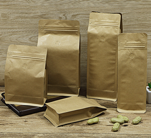 Personnalisé 250g 500g 1Kg Stand-up Imprimé Blanc Noir Mat Valve À Sens Unique <span class=keywords><strong>de</strong></span> Grains <span class=keywords><strong>De</strong></span> Café Ziplock sac Pochette - Product Image 5