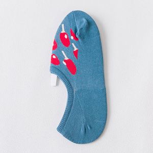 Chaussettes de cheville amusantes personnalisées Chaussettes bateau en coton chaud Chaussettes courtes unisexes antidérapantes pour pied gauche et droit - Product Image 2