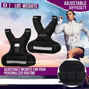 Colete de peso ajustável para treino, equipamento 4-10lbs/11-20lbs/colete de peso corporal para homens, mulheres, crianças