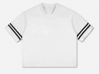 Maillots de football vintage oversize en stock, t-shirt en maille, streetwear, maillot de football à manches courtes