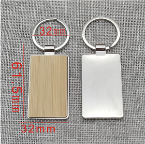 Porte-clés en bois gravé Logo Sublimation porte-clés en bois vierge pour la gravure imprimé au Laser cadeau promotionnel Souvenirs porte-clés - Product Image 4