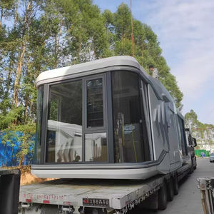 Casa contenedor expandible moderna de 20 pies con garaje de lujo, casa de lujo prefabricada para uso en oficina o tienda - Product Image 3