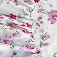 Ensemble de draps plats imprimés en microfibre avec taies d'oreiller fleurs fournisseur ODM/OEM fournisseur d'usine bon marché