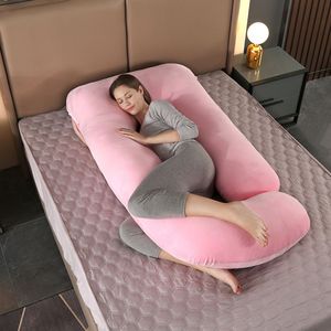 Oreiller <span class=keywords><strong>de</strong></span> <span class=keywords><strong>grossesse</strong></span> en forme <span class=keywords><strong>de</strong></span> J avec housse en coton, soutien du dos et du ventre, <span class=keywords><strong>pour</strong></span> le sommeil prénatal et la récupération postnatale - Product Image 1