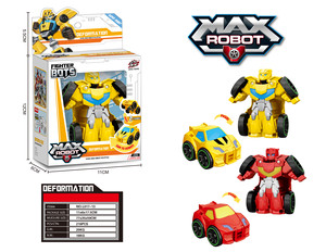 Jouets de voiture robot transformables miniatures à friction pour enfants de 2 à 7 ans, avec lumière PC – Nouveauté très demandée des fabricants - Product Image 3