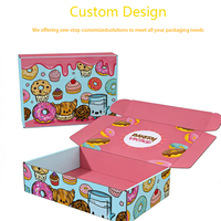 Boîtes d'emballage personnalisées pour gâteaux, biscuits, beignets, avec impression de logo, pliables, pour cadeaux et collations, design personnalisable
