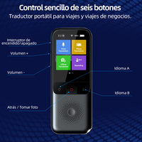 Traducteur vocal T11, traducteur intelligent en temps réel, 1500 mA, 138 langues, traduction de texte et de photos, apprentissage intelligent, traducteur pour les voyages