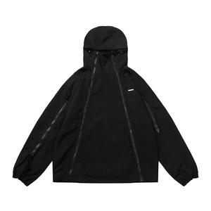 7251-XUJO- <span class=keywords><strong>Giacca</strong></span> a Vento con Doppia Zip e Logo Stampato per Uomo e Donna, Stile Hip Hop, Vendita all'Ingrosso - Product Image 1