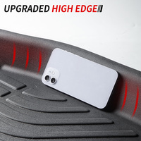Tapis de sol de voiture 3D TPE inodores, tapis de sol, tapis de coffre pour Renault Kwid 2022-2024, accessoires, tapis