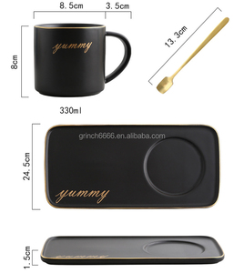 2024 Taza de café y plato Juego de aperitivos Plato de desayuno Taza de café y <span class=keywords><strong>Bagel</strong></span> - Product Image 6