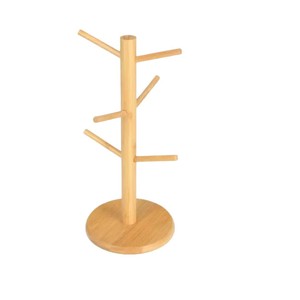 Bamboo <b>Mug</b> Drainer <b>Tree</b> Cup Holder 3 Floors With Lid For Kitchen Drink Storage - Product Image 4
