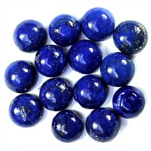 Piedras Preciosas de Lapislázuli Azul Natural, Corte Cabujón Redondo de 16 mm, Gemas Sueltas Certificadas por Terceros, Venta al por Mayor, Gopika Exports, Fabricación de Joyería - Product Image 1