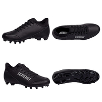 Chaussures de rugby montantes personnalisées pour hommes, idéales pour le printemps et l'été, crampons de football américain et de soccer en PU, vente en gros à prix abordable