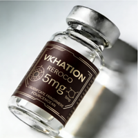 Étiquettes de bouteilles imprimées sur mesure pour les petites bouteilles de 10 ml/5 ml/3 ml, autocollants d'emballage de poudre de peptide à double couche