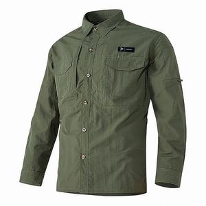 Camisas Resistentes para Pesca, Caza y Senderismo al Aire Libre, Cuatro Bolsillos en el Pecho, UPF50+, Secado Rápido y Transpirables, Esenciales para Pescadores - Product Image 4