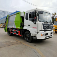 Camion compacteur de déchets Dongfeng Tianjin de 12 m³ et 16 tonnes, véhicule d'assainissement environnemental