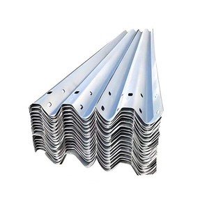 Barriera di Sicurezza in Acciaio Zincato Resistente agli Urti, Guardrail a Trave W in Acciaio Corten, Barriera di Sicurezza per la Deviazione dei Veicoli con Connessione Bullonata - Product Image 2