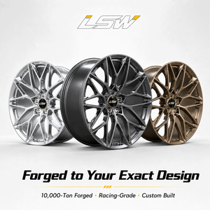 LS8065 Multi <b>Spoke</b> Alloy <b>Wheel</b> 5.5x17 ET40 PCD114.3 Polished One Piece Cast for Passenger Car Retrofit - Product Image 5