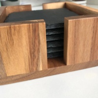 Ardoise pierre sous-verres antidérapant avec support tasse tapis boisson caboteur à la main tasse naturelle décor à la maison vaisselle caboteur