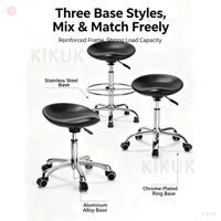 Chaise en cuir PU ESD ergonomique à hauteur réglable, tabouret de laboratoire, siège pour salle blanche, atelier industriel, laboratoire