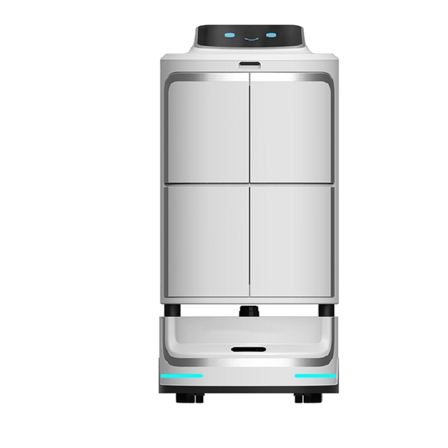 Professional Factory Smart Innovation Reliable Unmanned Hotel Elevator Accessible Reception and Office Building Delivery Robot