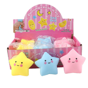 Jouet sensoriel anti-stress en caoutchouc souple TPR en forme de lune et d'étoile pour les enfants, thème céleste, filles et garçons - Product Image 5