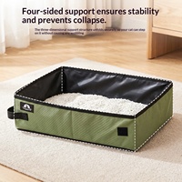 Bac à litière pour chat pliable et imperméable, en tissu Oxford, grande taille, fabriqué en Chine