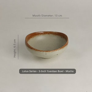 Service de vaisselle en céramique Wabi Sabi, design Japandi, peint à la main, 4 pièces, étanche, passe au lave-vaisselle, forme irrégulière, brun moucheté - Product Image 5