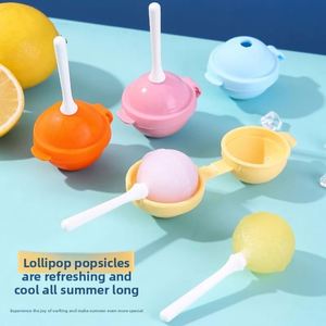 Molde de silicona flexible reutilizable de grado alimenticio para helados, paletas y bolas de helado, para hacer mini paletas caseras DIY para bebés - Product Image 1