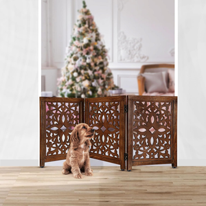 Clôture pliante sculptée <span class=keywords><strong>pour</strong></span> <span class=keywords><strong>chien</strong></span>, idéale <span class=keywords><strong>pour</strong></span> <span class=keywords><strong>escalier</strong></span> et décoration intérieure, vente en gros usine. - Product Image 6