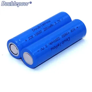 Doublepow 2200MAh 3.7Vความจุสูง 18650 แบตเตอรี่ลิเธียมไอออนสําหรับเครื่องมือของเล่นรถกอล์ฟเรือและElectronics