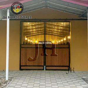 Porta Scorrevole Doppia in Legno di Bambù Personalizzabile con Disegno Libero, Facile Accesso, 14 Piedi x 12 Piedi - Product Image 6