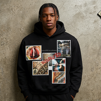 Sweat à capuche unisexe de qualité supérieure, streetwear, fabricants de sweats à capuche, 100% coton, impression graphique personnalisée, design avec poche, sweats à capuche surdimensionnés pour hommes