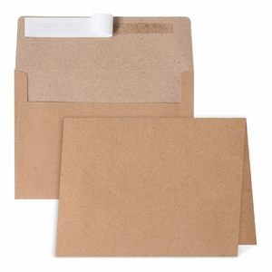 Thẻ trống và phong bì <span class=keywords><strong>5x7</strong></span> kem trắng mời gấp cardstock với phù hợp với tự đóng dấu Kem A7 phong bì - Product Image 3