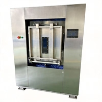 Laveuse industrielle électrique 30 kg à isolation anti-poussière entièrement automatique en acier inoxydable avec barrière sanitaire pour agences de voyage