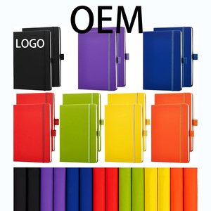 Carnet de notes professionnel en cuir PU A6/A5 multicolore avec porte-stylo, personnalisable avec logo, portable, en PVC – Promotion en gros à prix réduit - Product Image 1