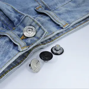 Çin fabrika en kaliteli elektrolizle toptan kot pantolon perçin Metal düğme 2/4 delik erkek düğmeleri