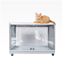 Fantaisie Chat Maison Villa Avec Roues Offre Spéciale Empilable 3 Couches Pet Cage En Alliage D'aluminium Matériel