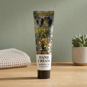 Crème pour les mains Kwailnara Europe 60g hydratante à l'acide hyaluronique, rose et mûre, édition Monet, OEM, pour peaux normales - Product Image 3