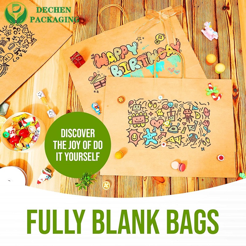 Bolsas de papel totalmente impresas con asas al por mayor