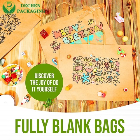 Full Printed Paper Shopping Bags with Handles Wholesale